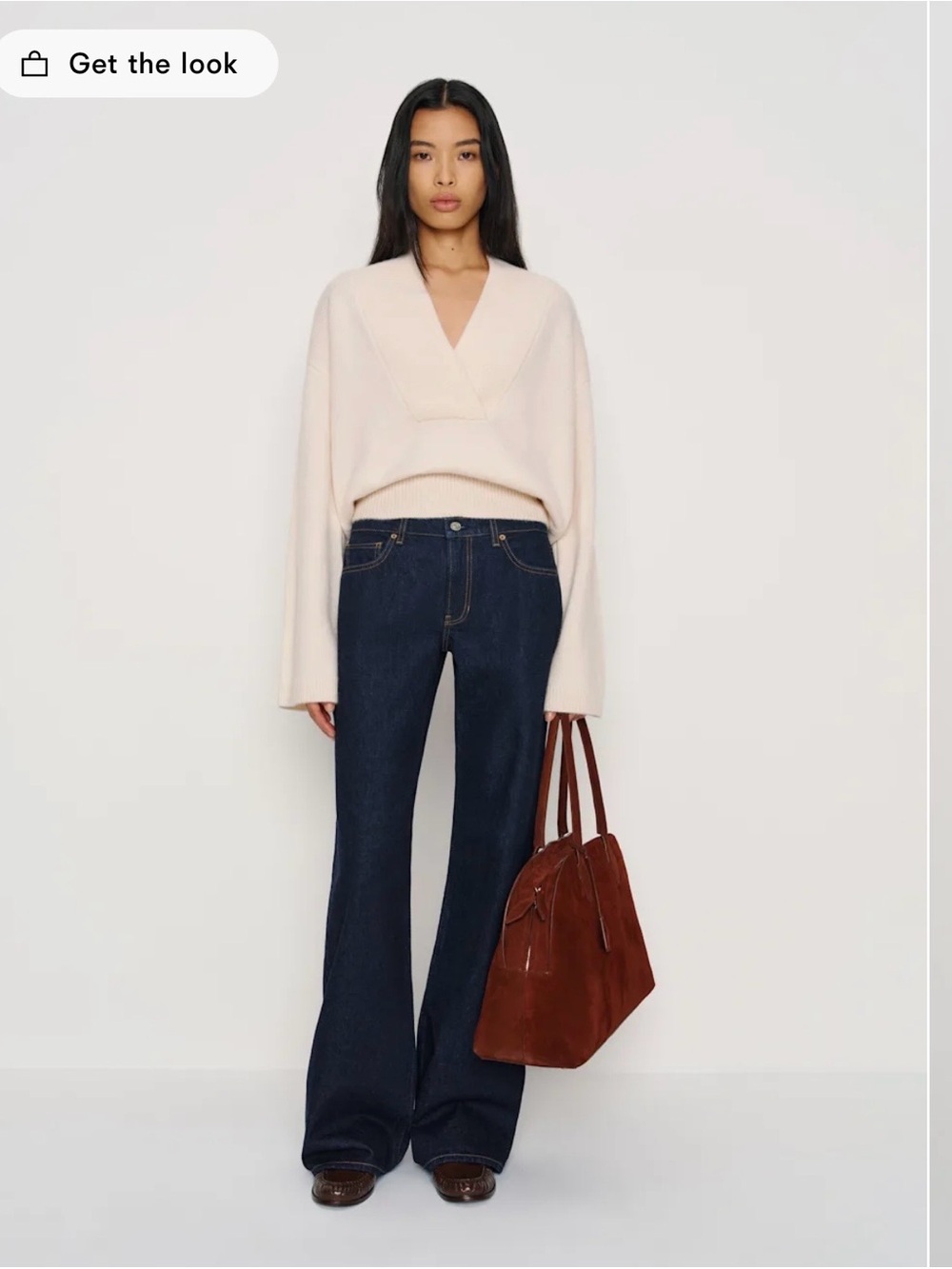 Reformation Easton Cashmere Sweater Size Small Gossamer